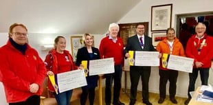 Tavistock Lions dish out cash of £15,000 to four local charities