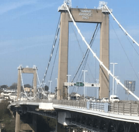 The Tamar Bridge at Saltash