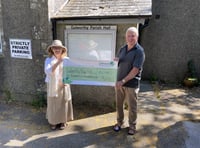 Councillor's cheque is boost to parish hall