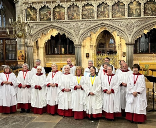 Tavistock choristers sing at Exeter Cathedral