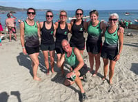 Regatta rowers represent Cotehele in Cornwall