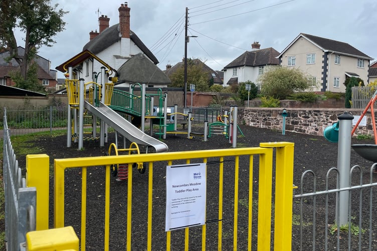 The Play Area in Newcombes Meadow.  AQ 7357
