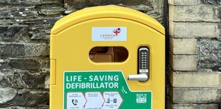 New defib at Calstock Arts