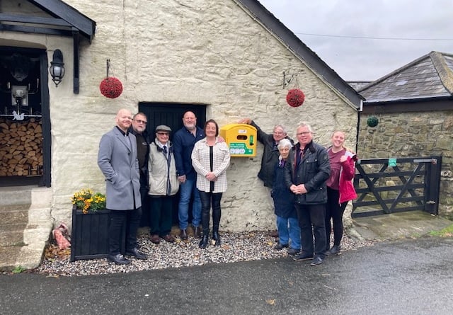 Mary Tavy defibrillator installed