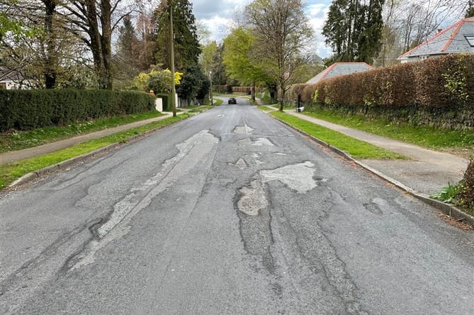 Potholes on Down Road