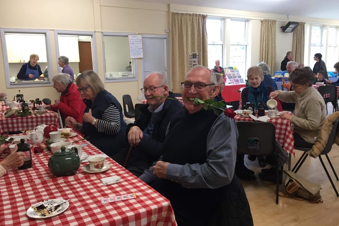 Valentine's roses at Walkhampton Market