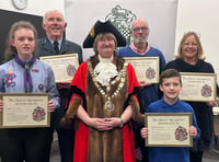 West Devon mayor presents awards to community stars