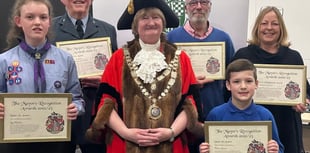 West Devon mayor presents awards to community stars