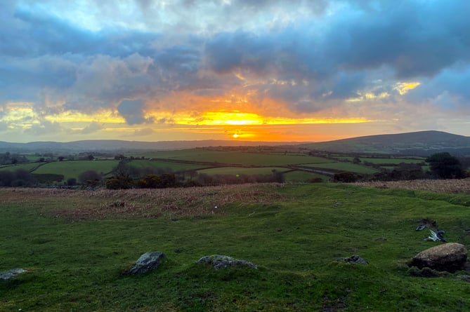 Sunrise near Challacombe Cross on Dartmoor.
Picture: Nick Knight (April 2023)