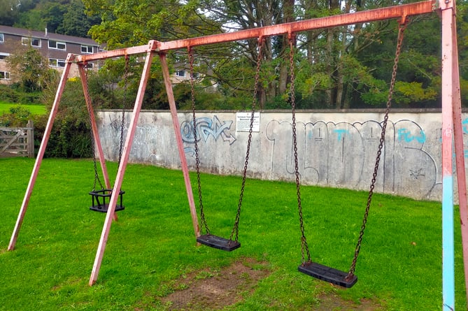 Bannawell Play Park is due to be upgraded this year.swings