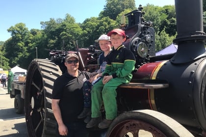 Maiden trip for Lamerton family's engine to Tavistock Steam Fair