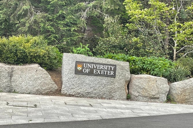 University of Exeter sign