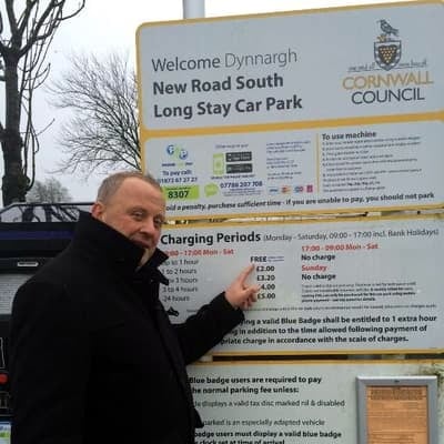 Councillor wages war on parking charges