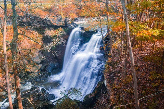 Branywine Falls. Cuyahoga Valley National Park is in Ohio, in the north-east of the United States (Picture: Wiki)