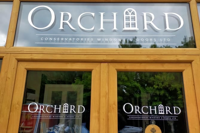 Orchard Windows Tavistock sign