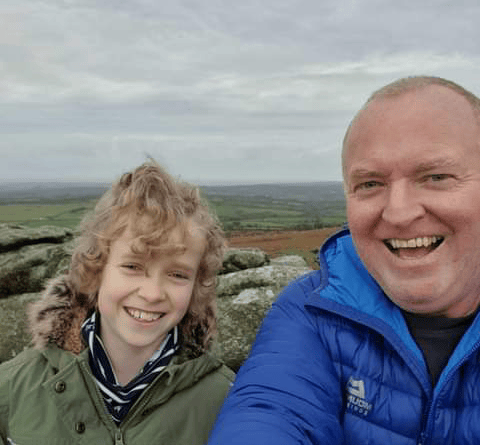 Andy Lock, rescued by the Dartmoor Search and Rescue Team, Tavistock after he fell on the moor