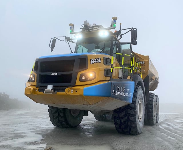 Monster driverless dumpster is put through its paces