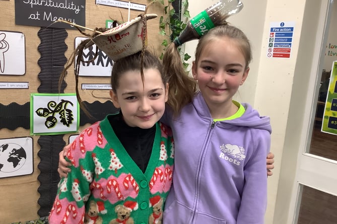 Mad March Hair Day at Meavy Primary School