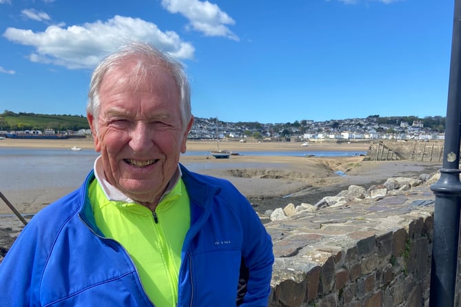 Jim Bennet on his Tarka Trail bike ride