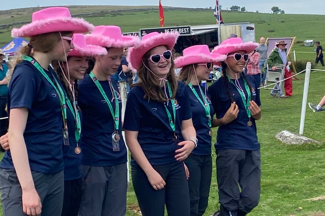 This team wore pink hats