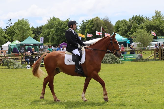 Para-equestrian Ed Chanin in Phil Greed arena