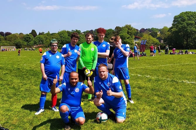 Tavistock Titans at the Devon Ability Counts disability football tournament.