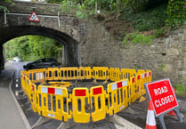 Tavistock road closure after flood