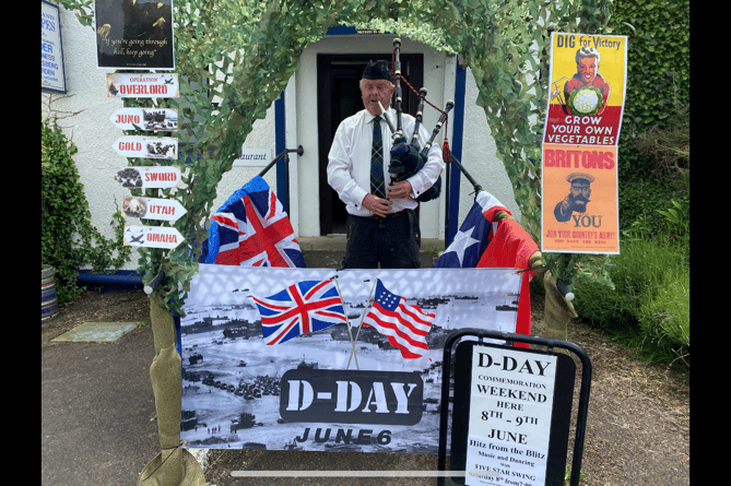 Phil Hockin, landlord of the Fox & Grapes at Lifton, is preparing to stage a weekend of D-Day entertainment 