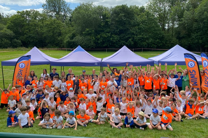 Buckland Monachorum School celebrated the whole school taking part in their own triathlon.