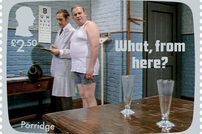 The prison comedy Porridge is immortalised on new Royal Mail stamps.