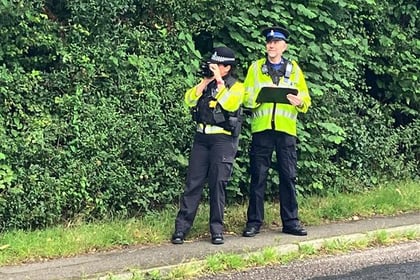 Police speed patrol in Lifton