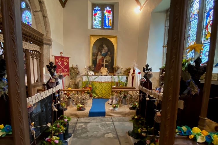 The Rev Sabine Baring-Gould is remembered during his centenary by Lewtrenchard WI flower festival at St Peter's Church.