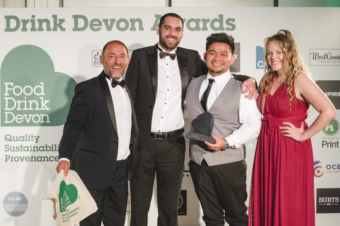 Two Bridges Hotel won the 'best hotel restaurant' at the Food Drink Devon awards